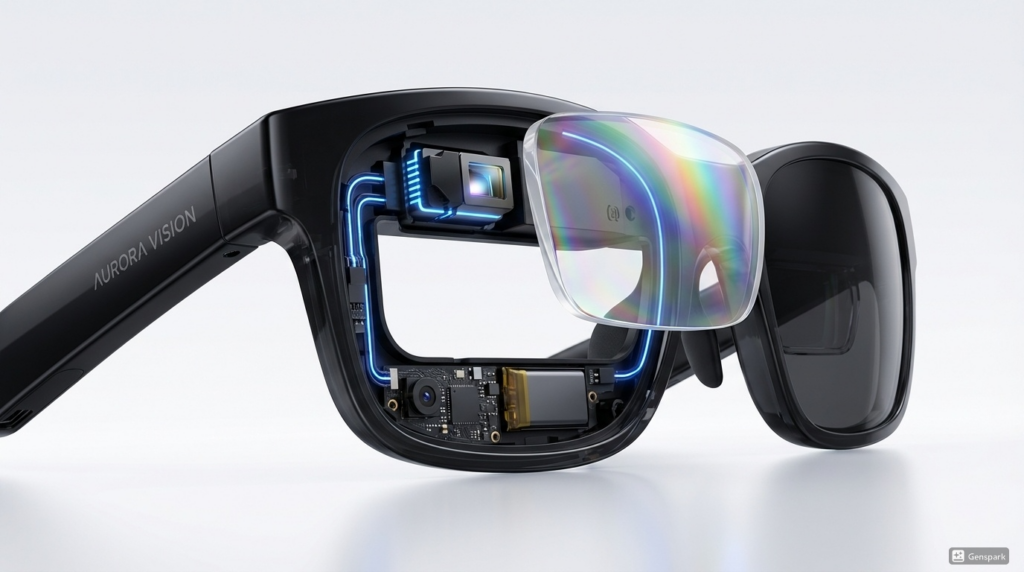 스마트 글라스 버드배스 웨이브가이드 렌즈 구조 비교